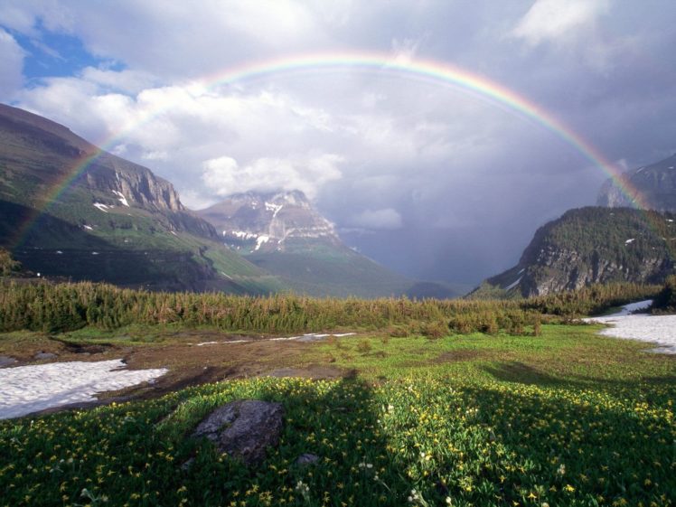 nature, Peace, Glacier, Rainbows, International, Logan HD Wallpaper Desktop Background