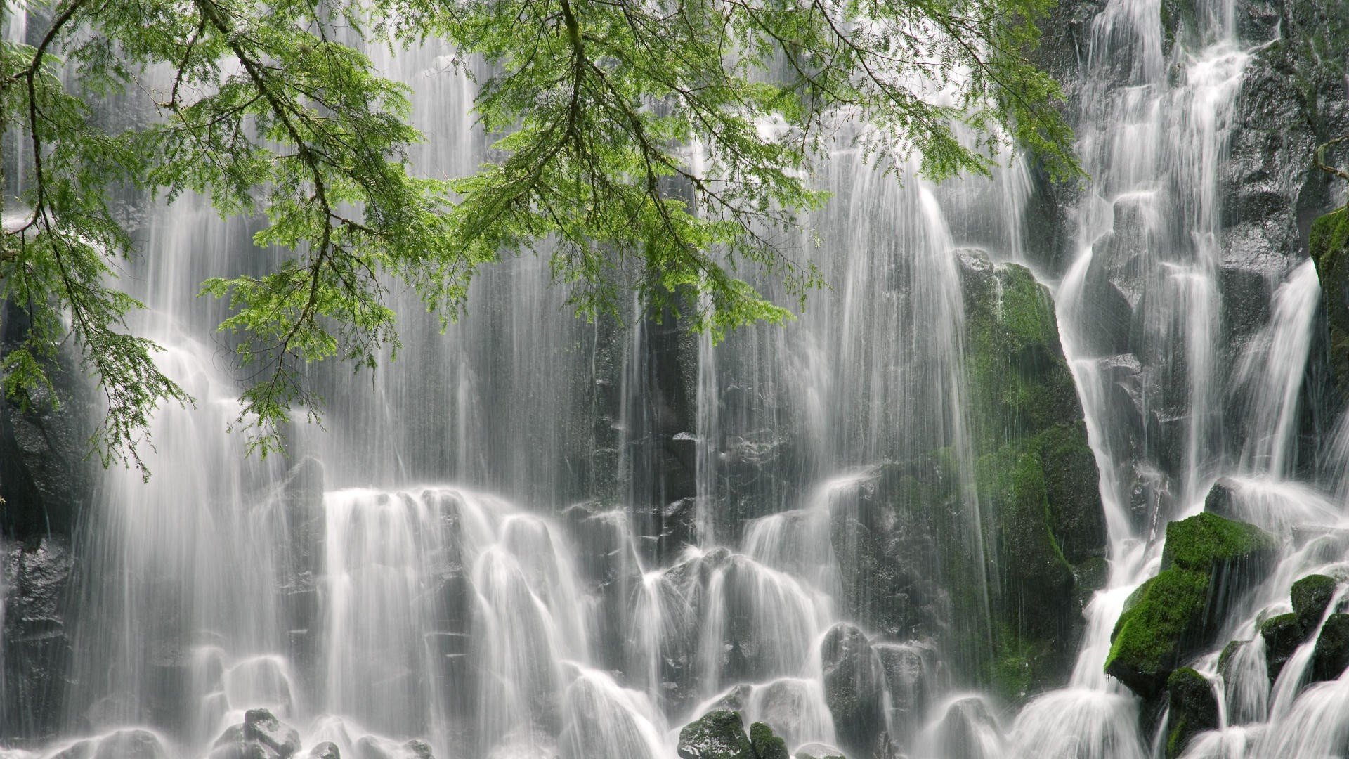 landscapes, Falls, Oregon, Waterfalls, Mount Wallpaper