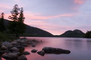 sunset, Maine, Jordan, Ponds, National, Park