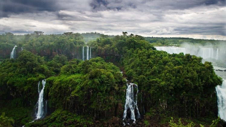 waterfall, Jungle, Trees, Forest HD Wallpaper Desktop Background