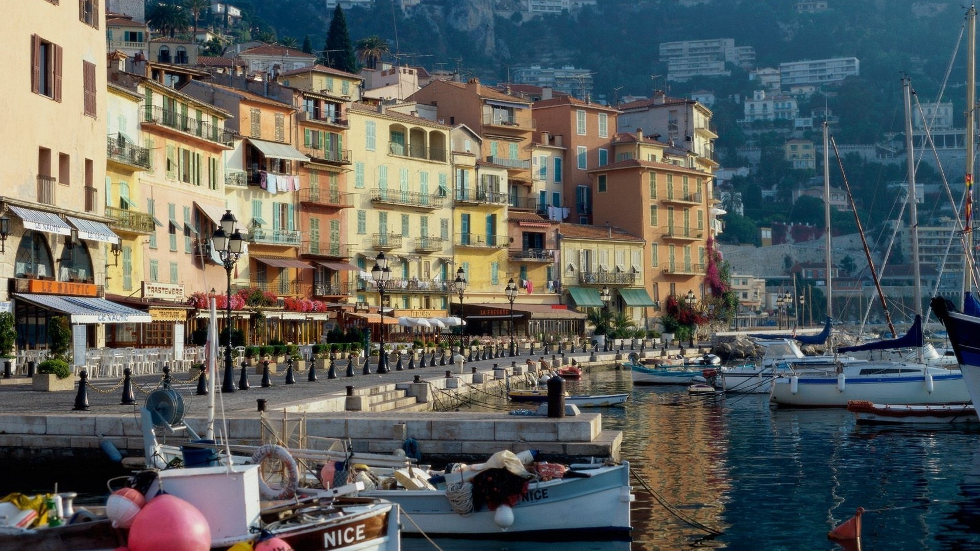 france, Azur, 1920x1080, Wallpaper, Nation, Architecture, Waterfront Wallpaper