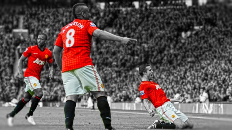 soccer, Hdr, Photography, Selective, Coloring, Manchester, United, Fc, Anderson, Robin, Van, Persie, Premier, League, Cutout, Patrice, Evra HD Wallpaper Desktop Background