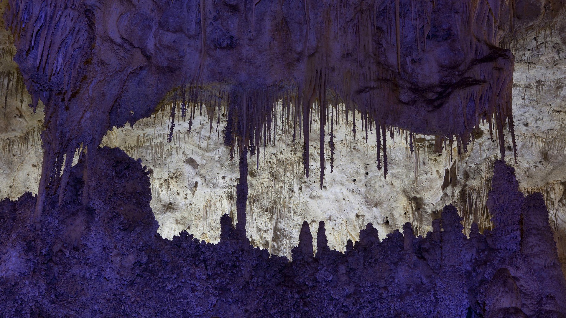 caves, Purple, New, Mexico, National, Park Wallpaper