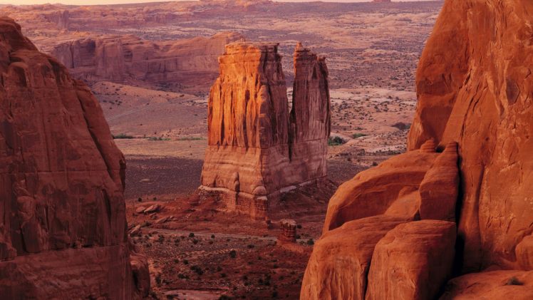 sunset, Arches, National, Park, Utah, National, Park HD Wallpaper Desktop Background
