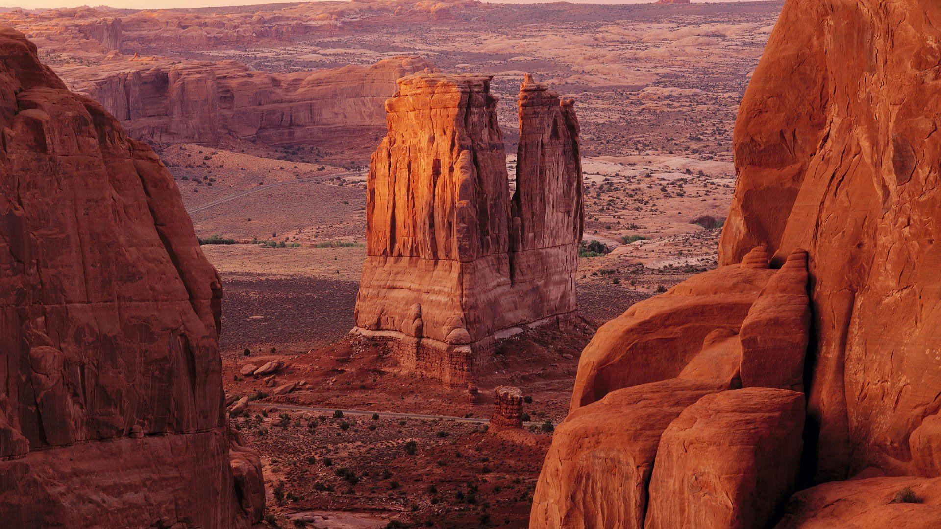 sunset, Arches, National, Park, Utah, National, Park Wallpaper