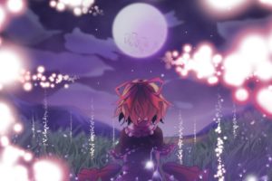 video, Games, Touhou, Cherry, Blossoms, Moon, Medicine, Melancholy, Anime, Girls