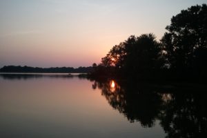 sunset, Trees, Lakes, Reflections