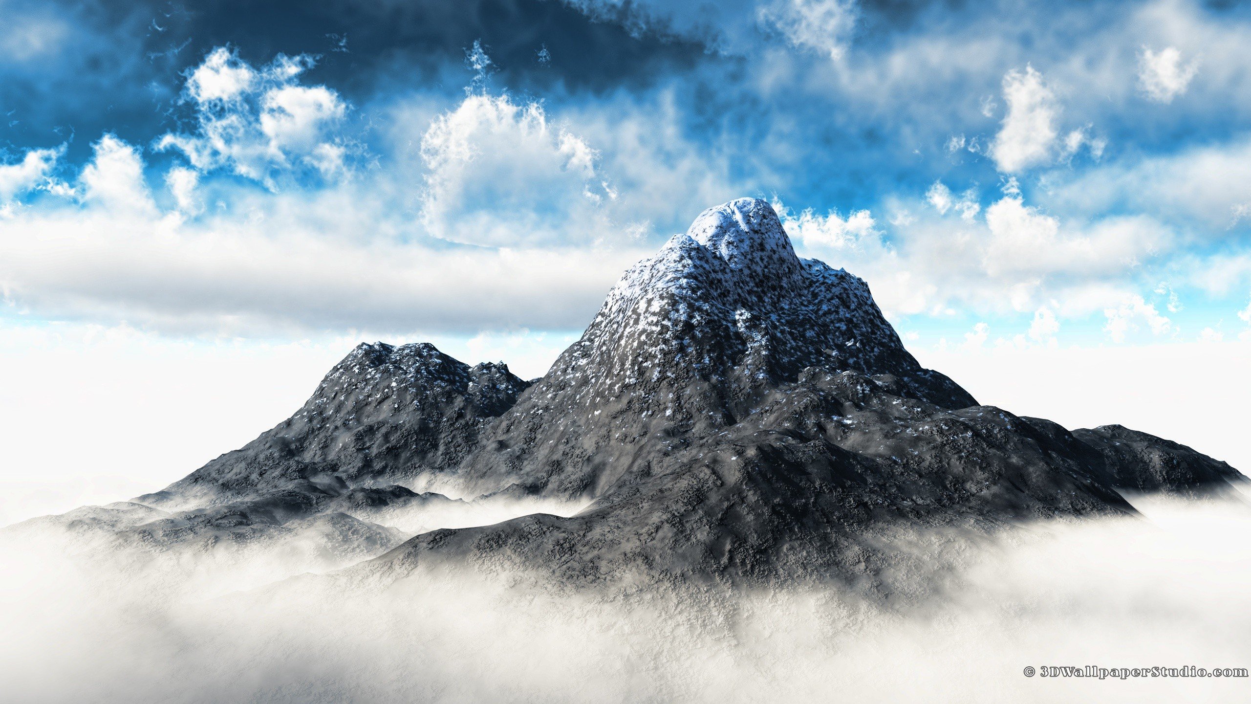 mountains, Clouds, Skyscapes Wallpaper