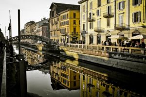 milan, Italy, Canal, Architecture, Buildings
