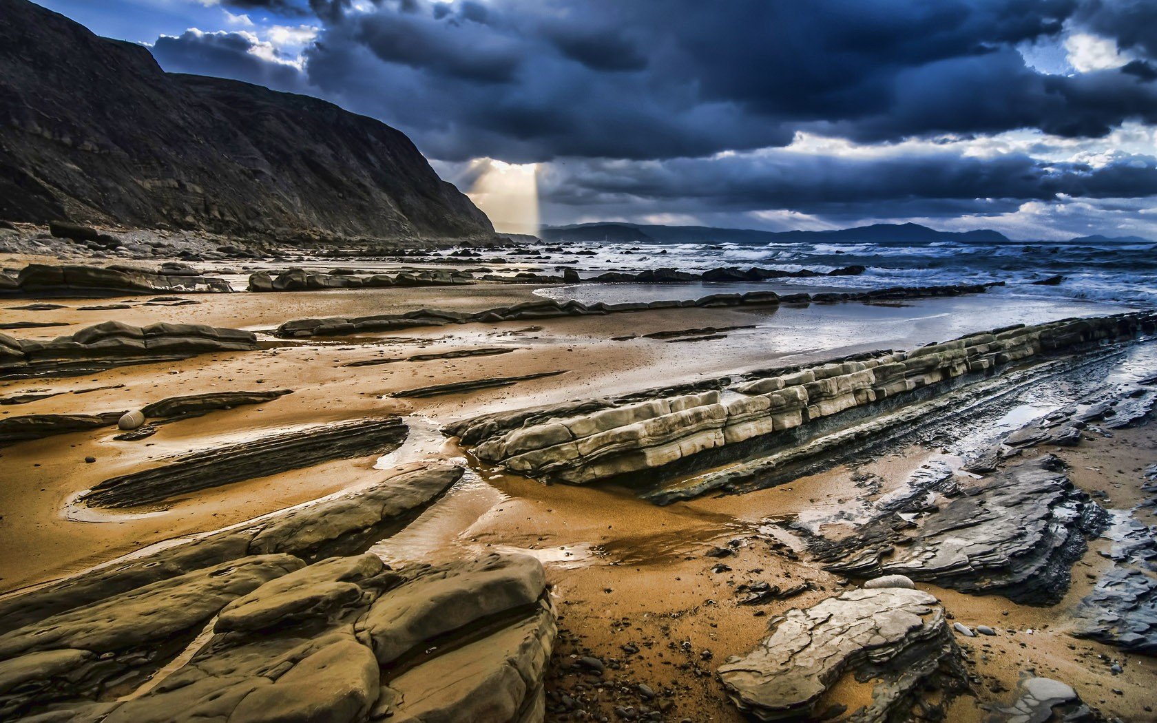 clouds, Cliffs, Hdr, Photography Wallpaper