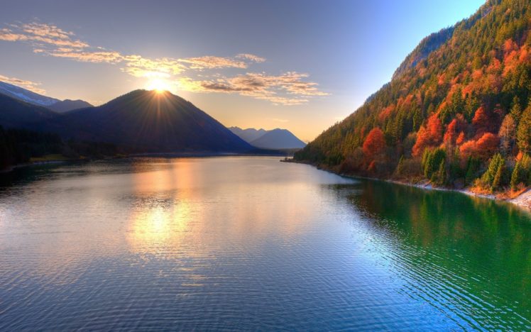 sun, Behind, The, Piramid, Mountain HD Wallpaper Desktop Background