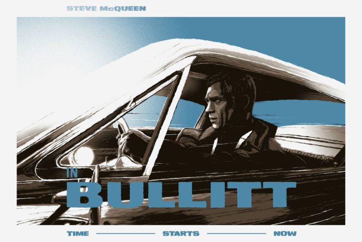 bullitt, Action, Crime, Mystery, Movie, Film, Poster HD Wallpaper Desktop Background