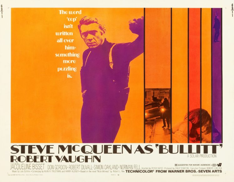 bullitt, Action, Crime, Mystery, Movie, Film, Poster HD Wallpaper Desktop Background