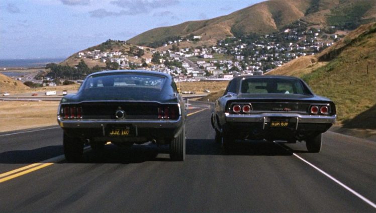 bullitt, Action, Crime, Mystery, Movie, Film, Dodge, Charger, Ford, Mustang, Muscle, Race, Racing HD Wallpaper Desktop Background