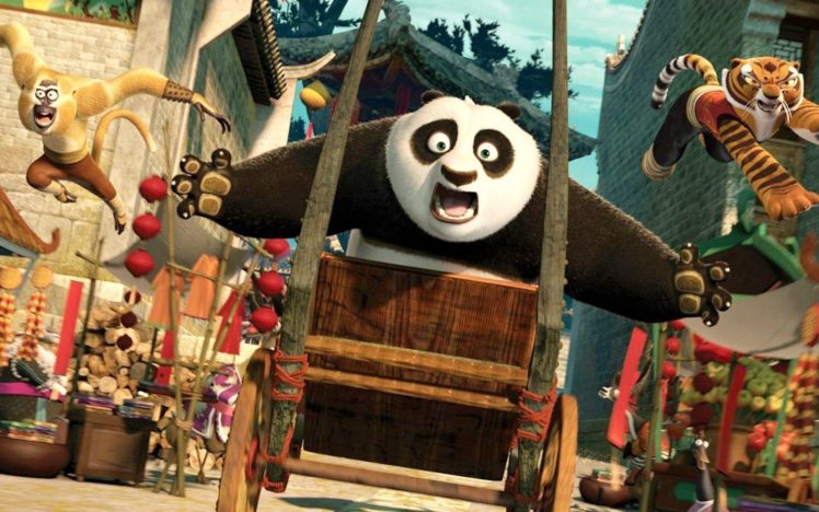 cartoons, Kung, Fu, Panda, Kung, Fu, Kung, Fu, Panda HD Wallpaper Desktop Background