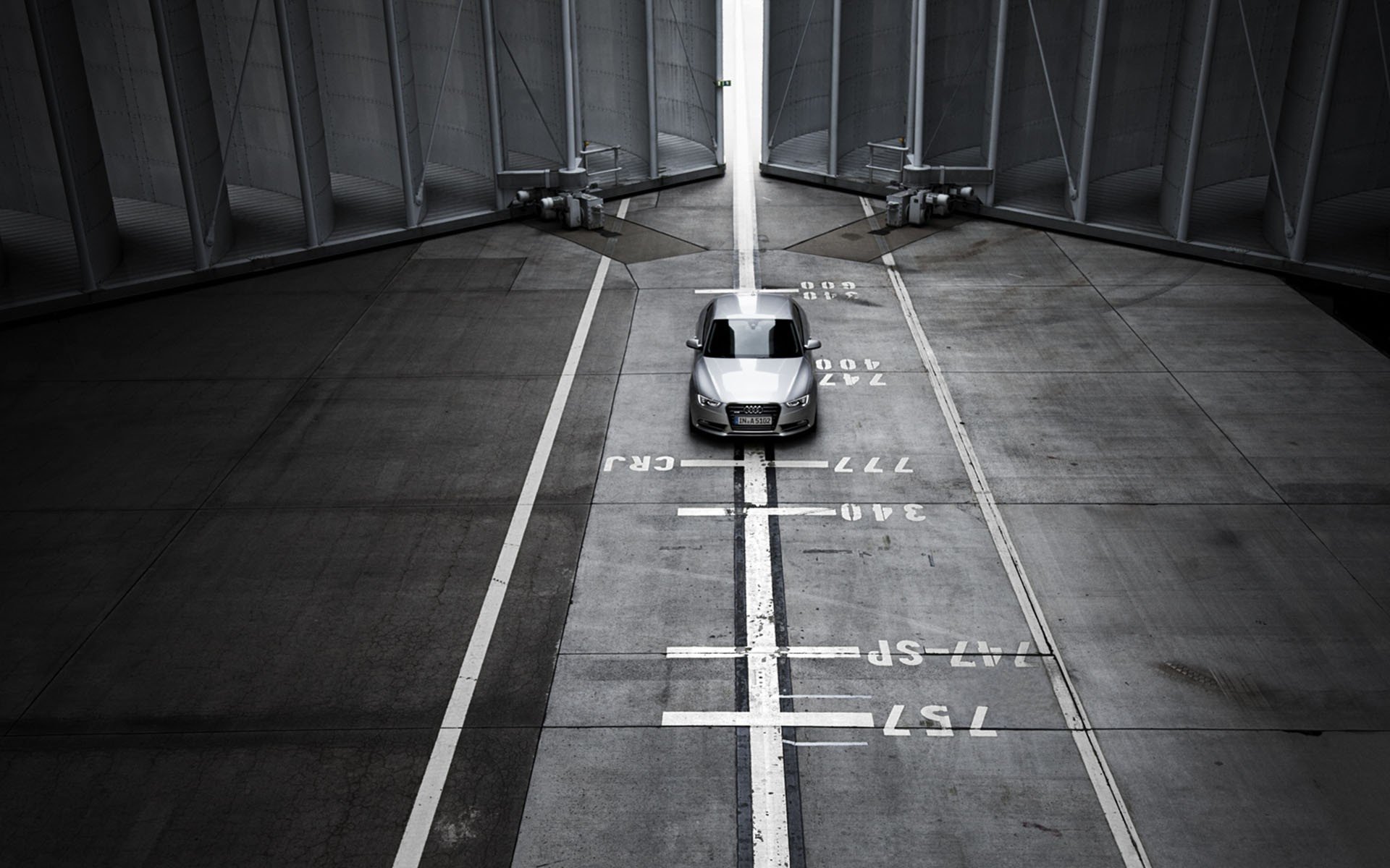 cars, Audi, Hangar Wallpaper