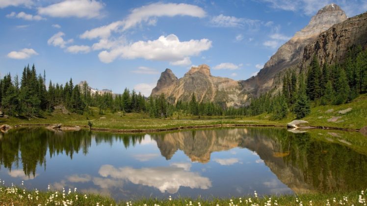 mountains, Landscapes, Nature, Canada, British, Columbia, Lakes, Yoho, National, Park HD Wallpaper Desktop Background