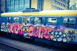 cityscapes, Graffiti, Metro