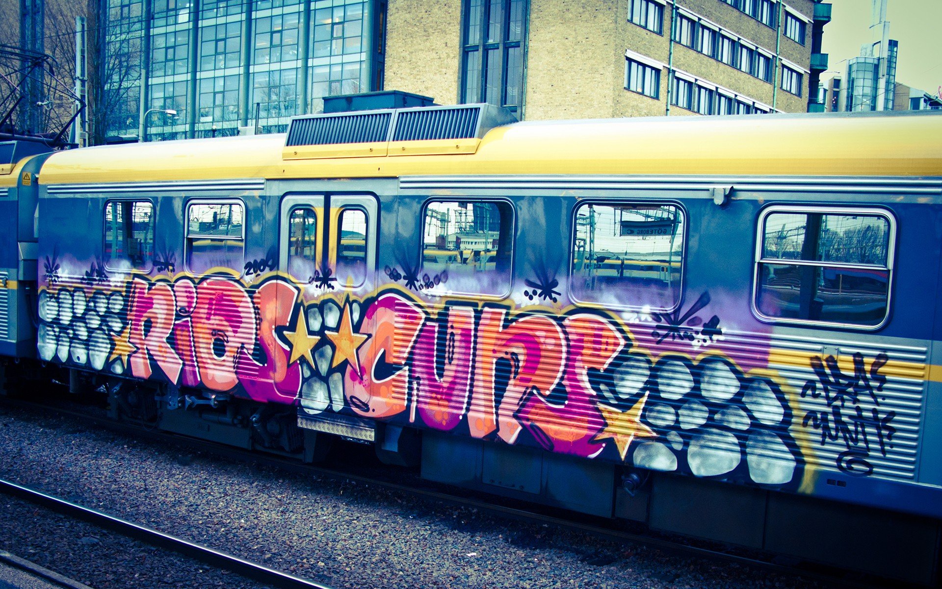 cityscapes, Graffiti, Metro Wallpaper