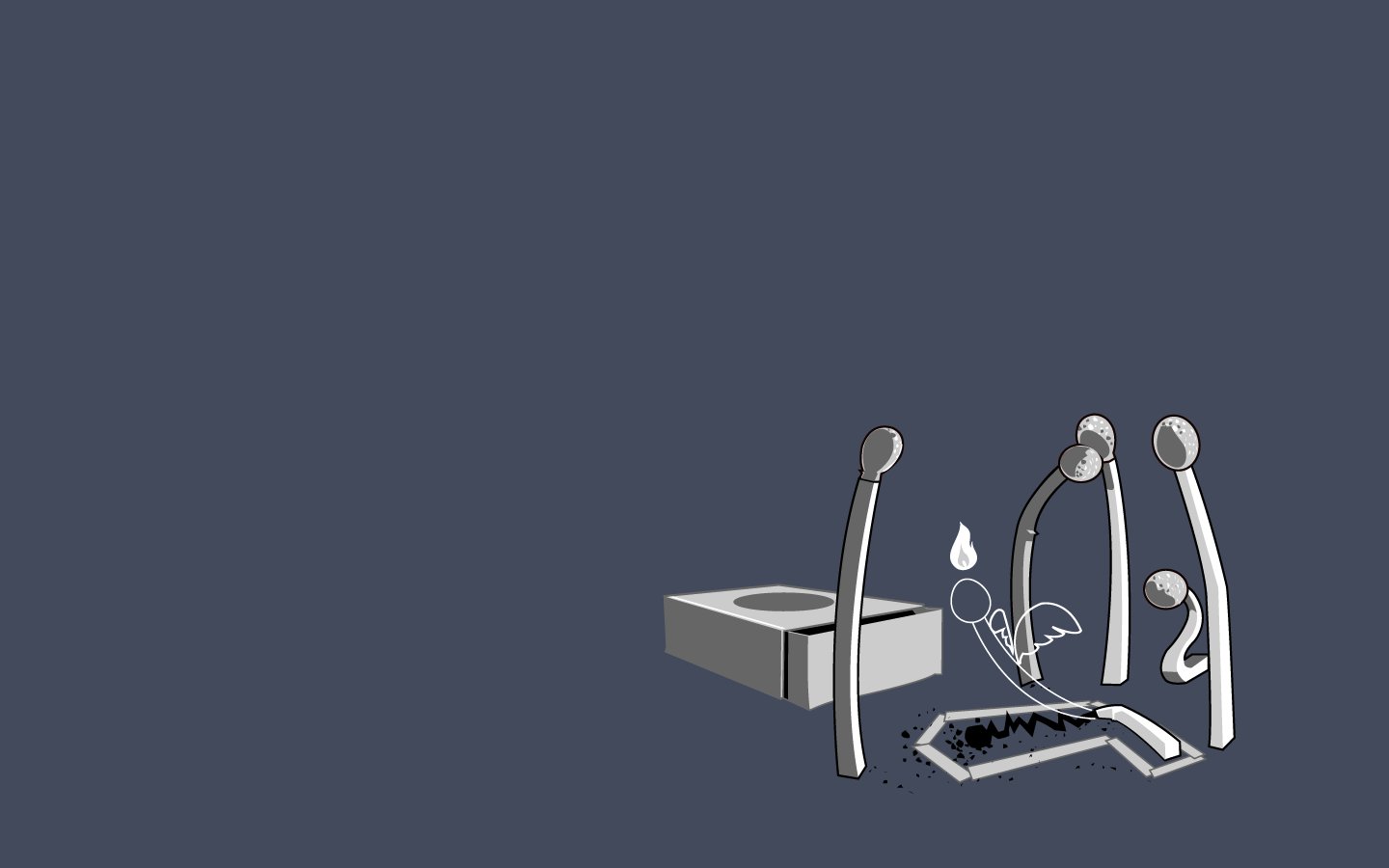minimalistic, Vectors, Funny, Threadless, Matchboxes, Matchsticks Wallpaper