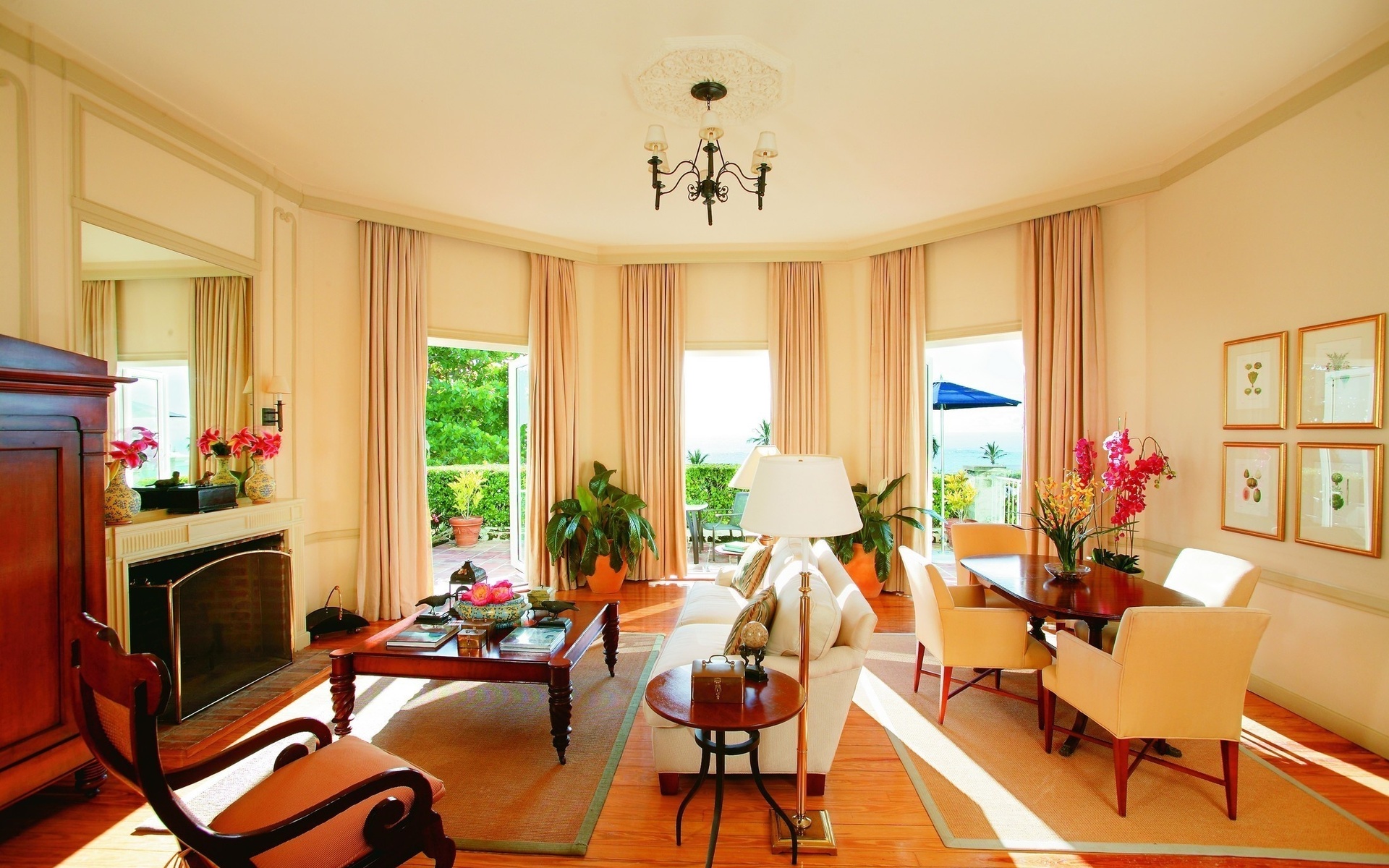 chandelier, Chair, Design, Furniture, Sofa, Room, Table, Style, Chairs, Paintings, Interior Wallpaper