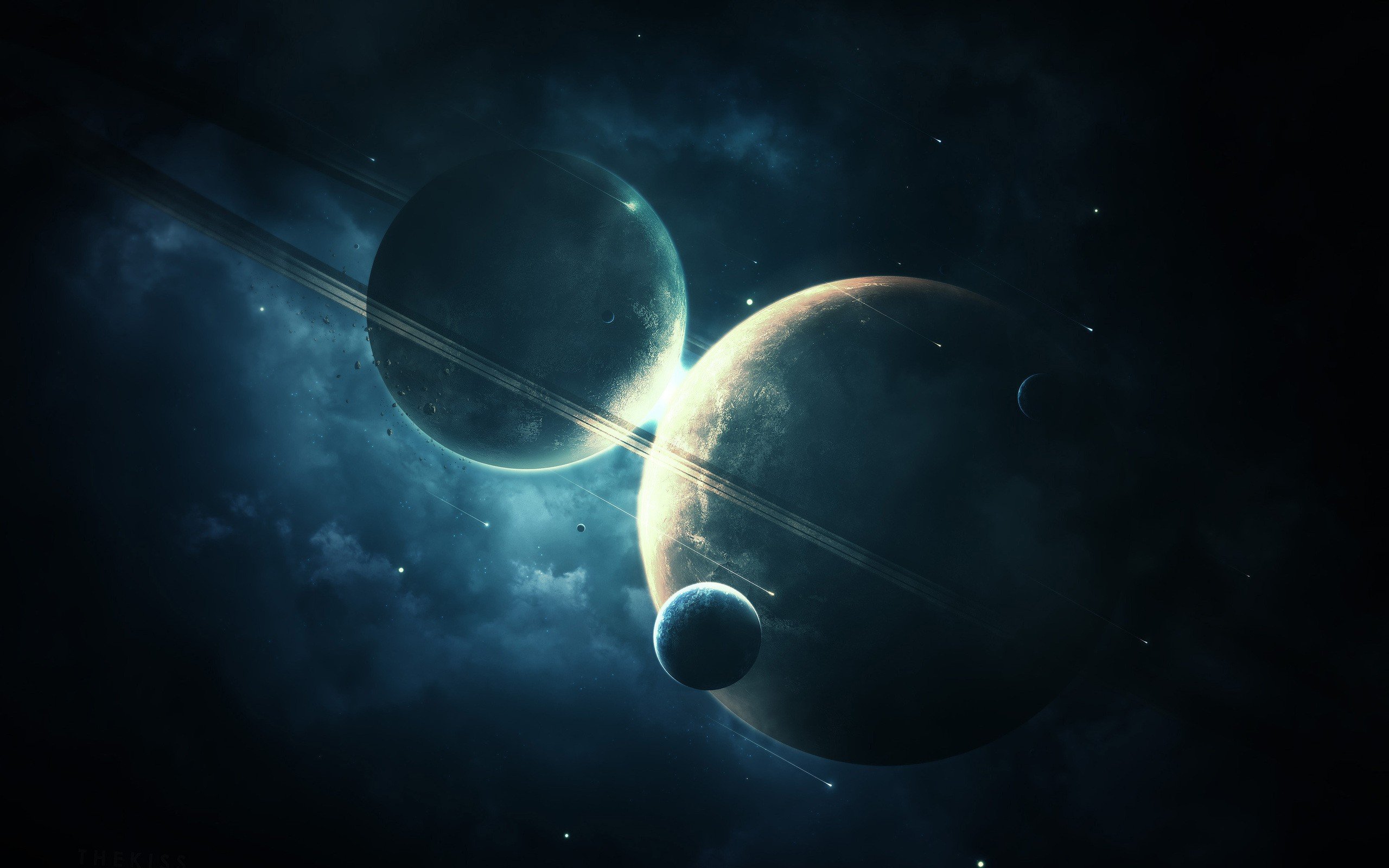 outer, Space, Stars, Planets Wallpaper