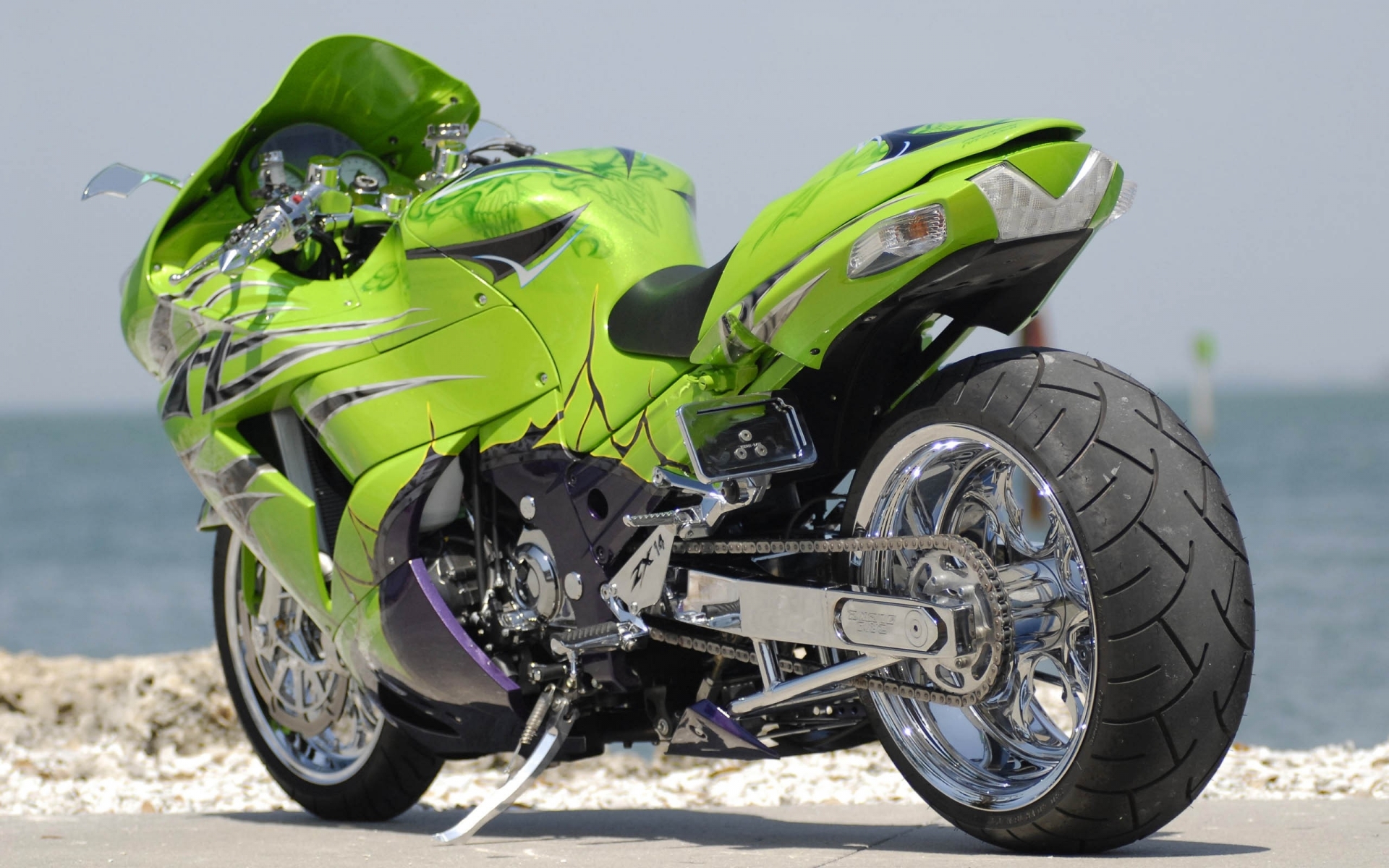 kawasaki, Zx14r, Tuning Wallpaper
