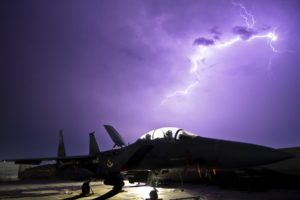 jet, Fighter, Carrier, Airplane, Military, Weapons, Lightning, Storm