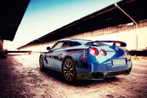 blue, Cars, Nissan, Scenic, Vehicles, Reflections, Blue, Cars, Nissan, Skyline, Gt r, Nissan, Gt r, R35