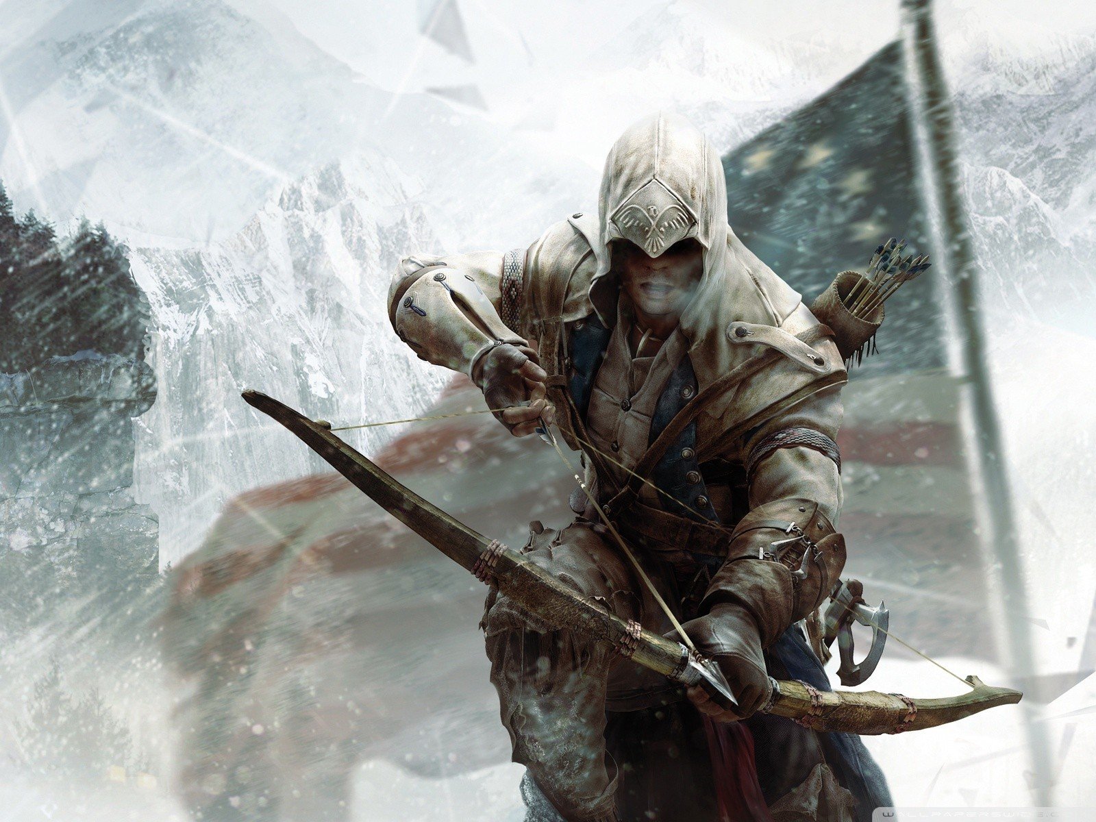 video, Games, Assassins, Creed, Archers, Assassins, Creed, 3, Bow,  weapon , Pc, Games Wallpaper