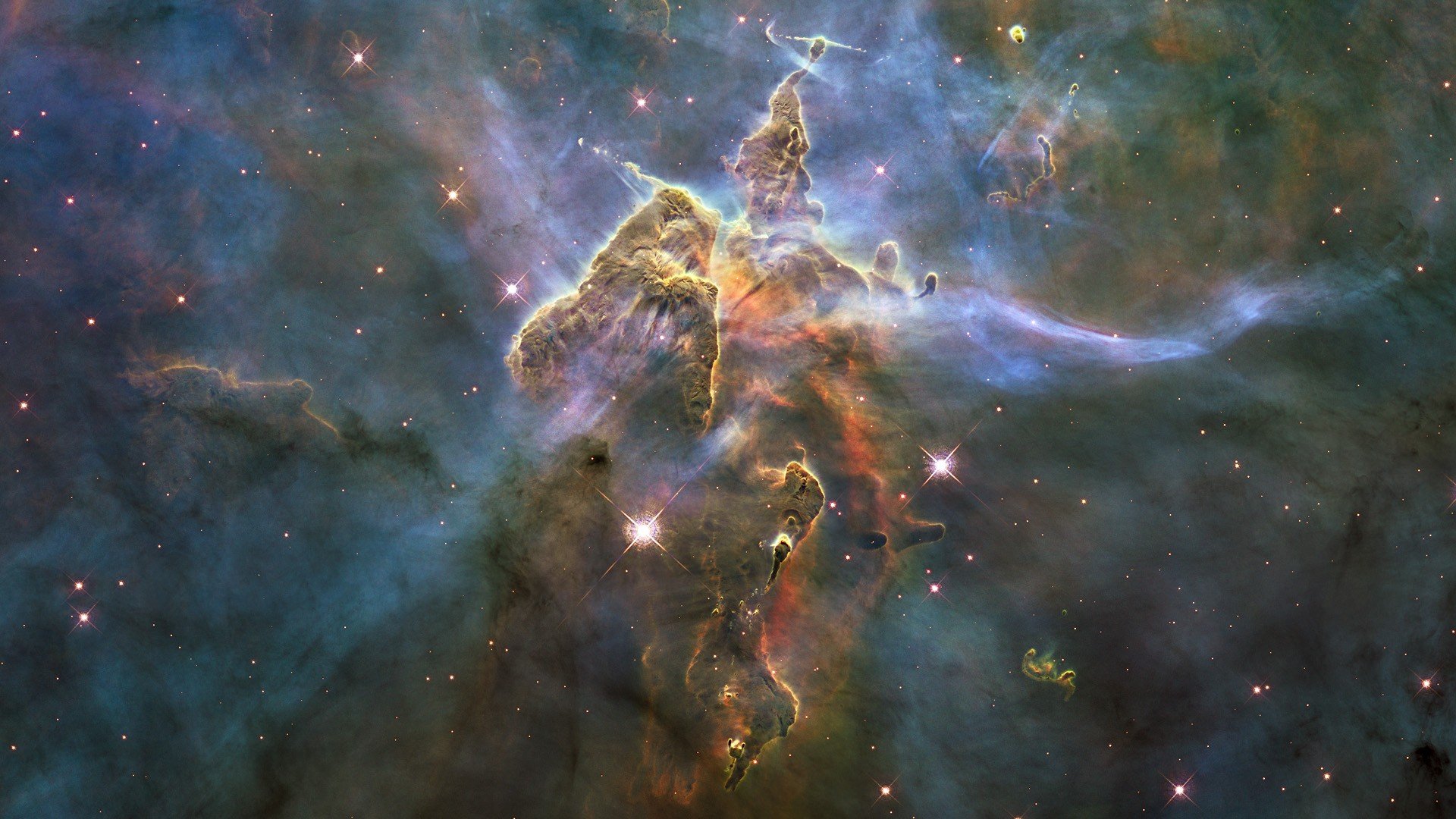 dust, Gas, Carina, Nebula Wallpaper