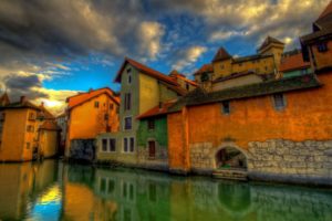 houses, Hdr, Photography, Rivers
