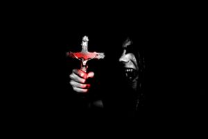 dark, Horror, Gothic, Satan, Evil, Occult, Cross, Anti, Vampire, Blood, Fangs