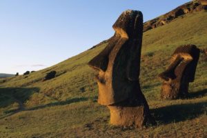 statues, Easter, Island, Moai