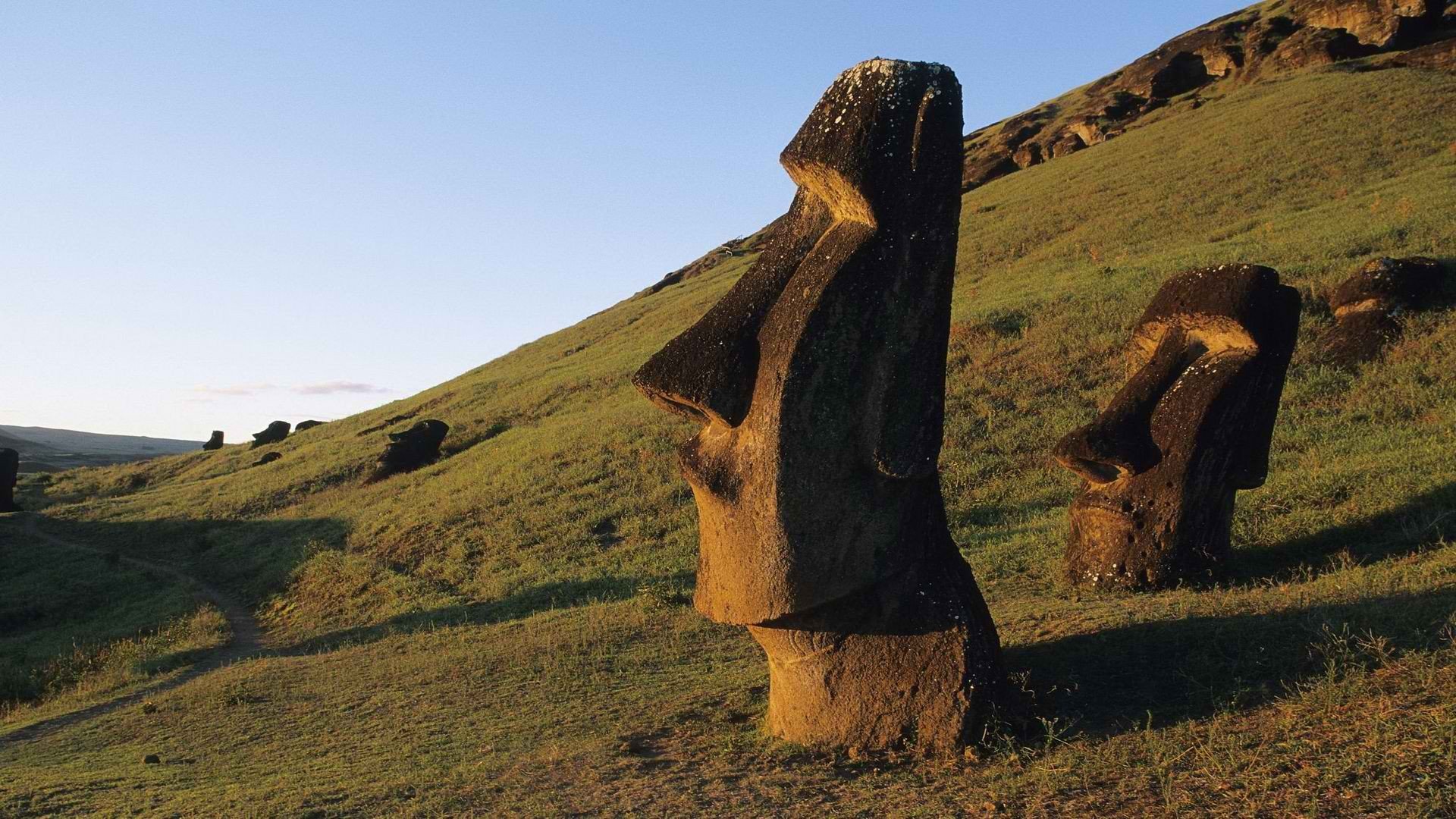 statues, Easter, Island, Moai Wallpaper