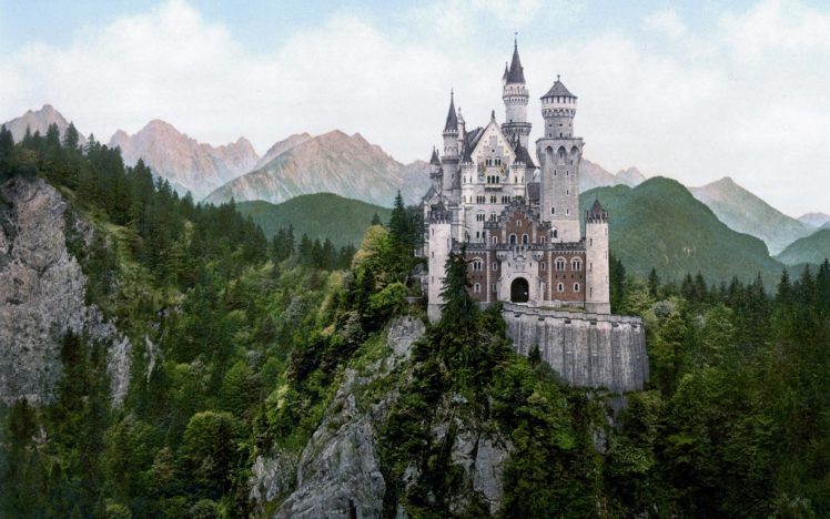 mountains, Castles, Buildings HD Wallpaper Desktop Background