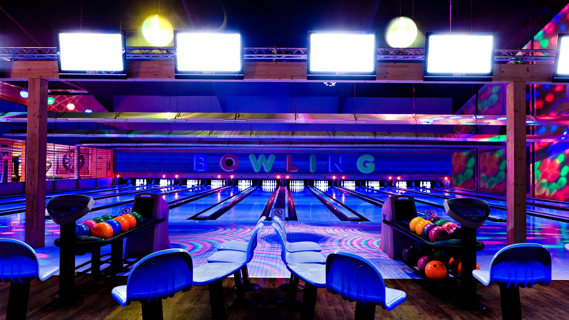 bowling, Entertainment, Bowling, Ball, Bowling, Lane, Black, Lighting