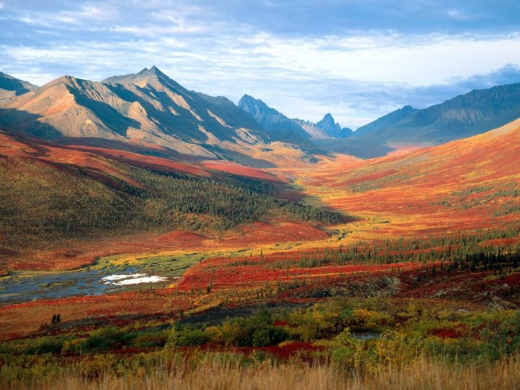 mountains, Landscapes, Valleys, North, Canada, Tombstones, Mount HD Wallpaper Desktop Background