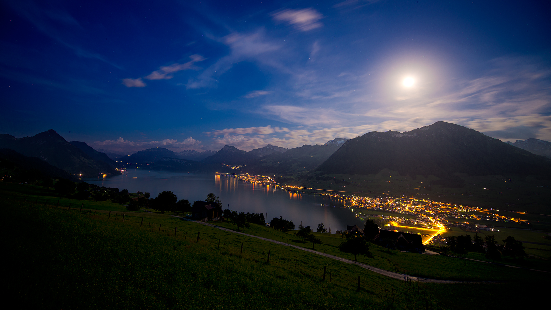 lake, Mountain, Sky Wallpaper