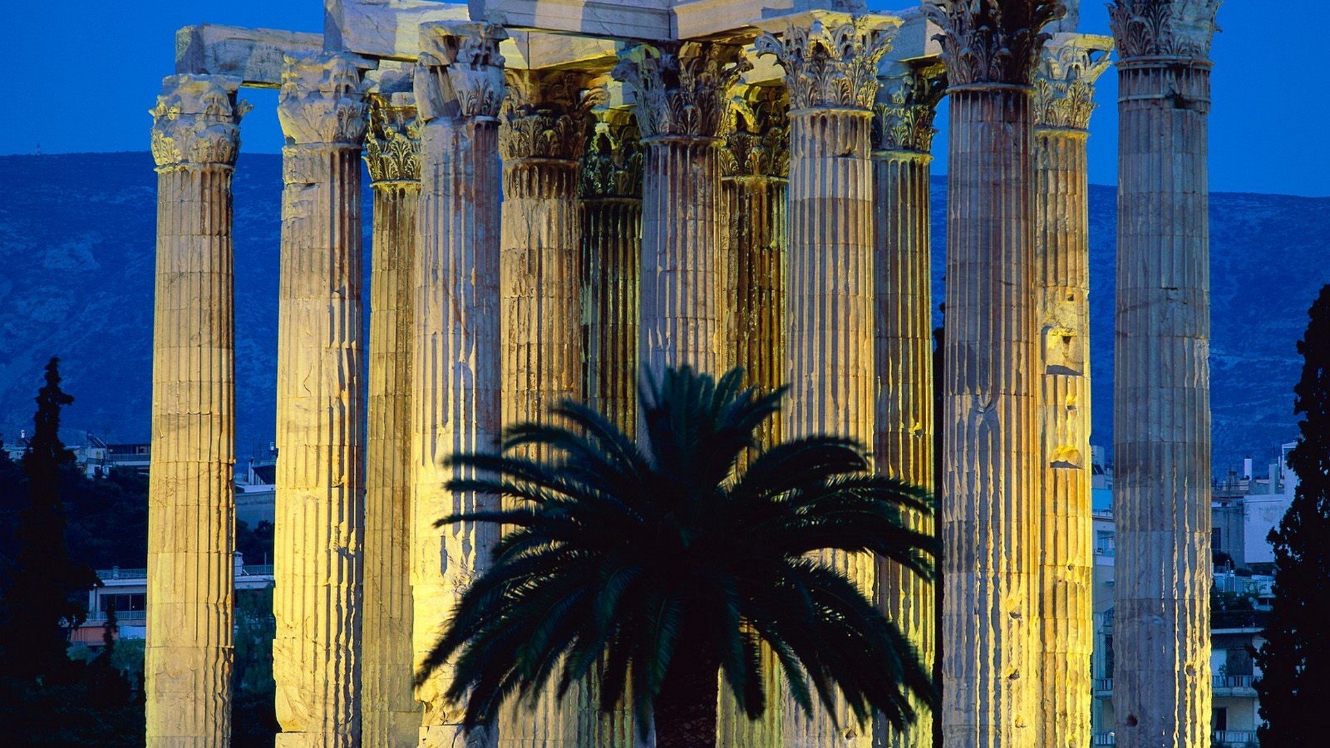 greece, Athens, Temples, Zeus Wallpaper