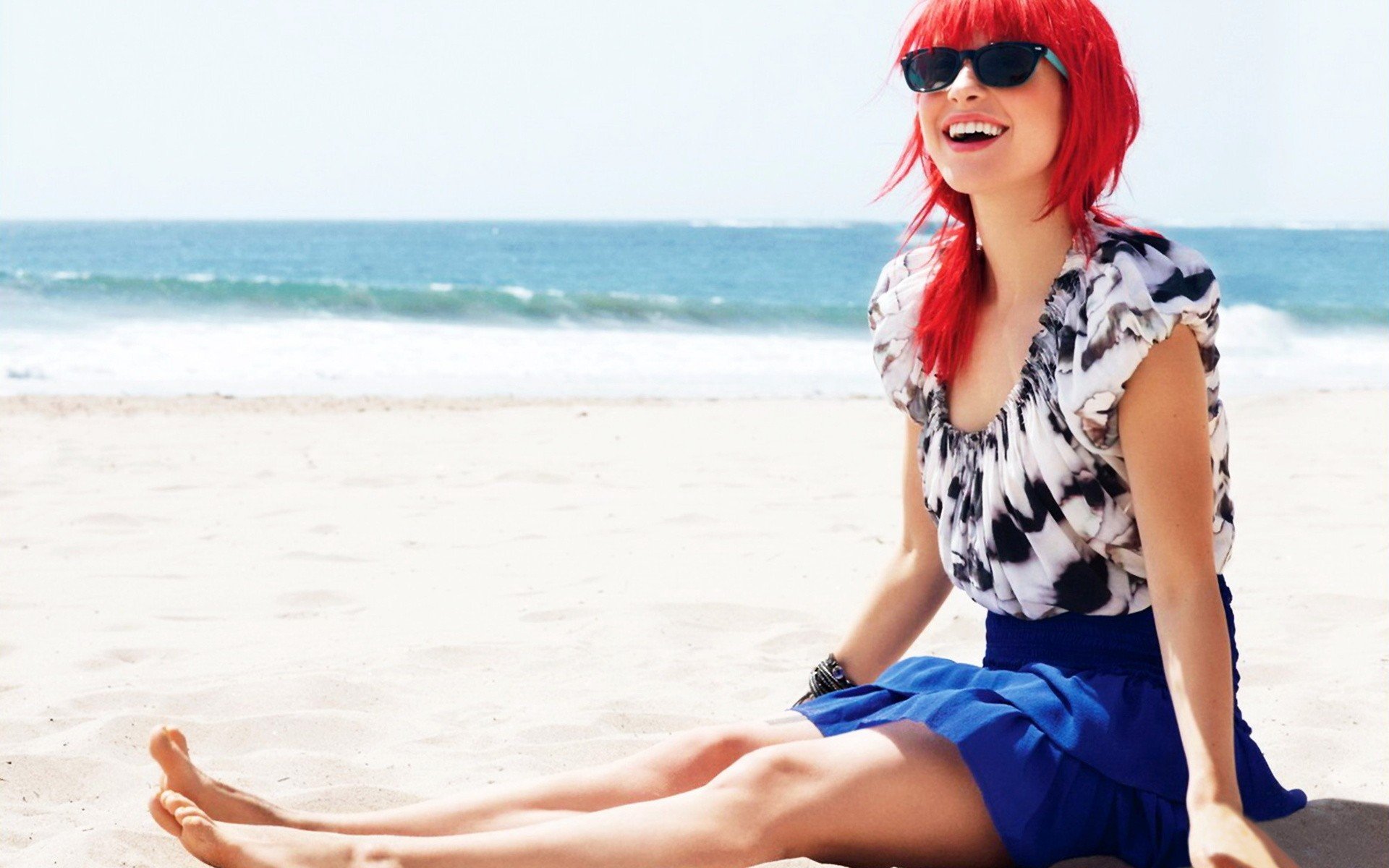 hayley, Williams, Women, Music, Redheads, Models, Sunglasses, Beaches
