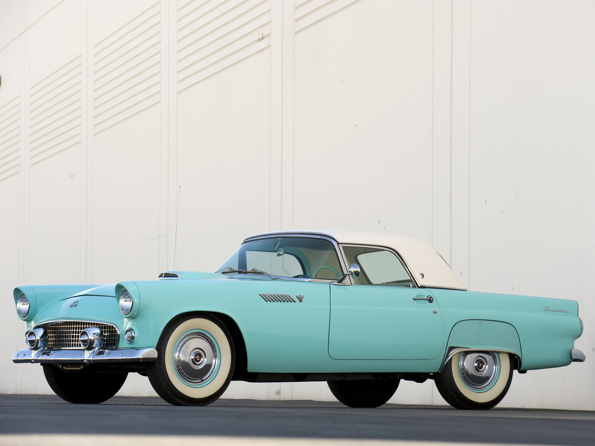 1955, Ford, Thunderbird, Retro Wallpaper