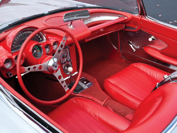 1959 60, Chevrolet, Corvette, C 1,  867 , Muscle, Retro, Classic, Supercar, Interior HD Wallpaper Desktop Background