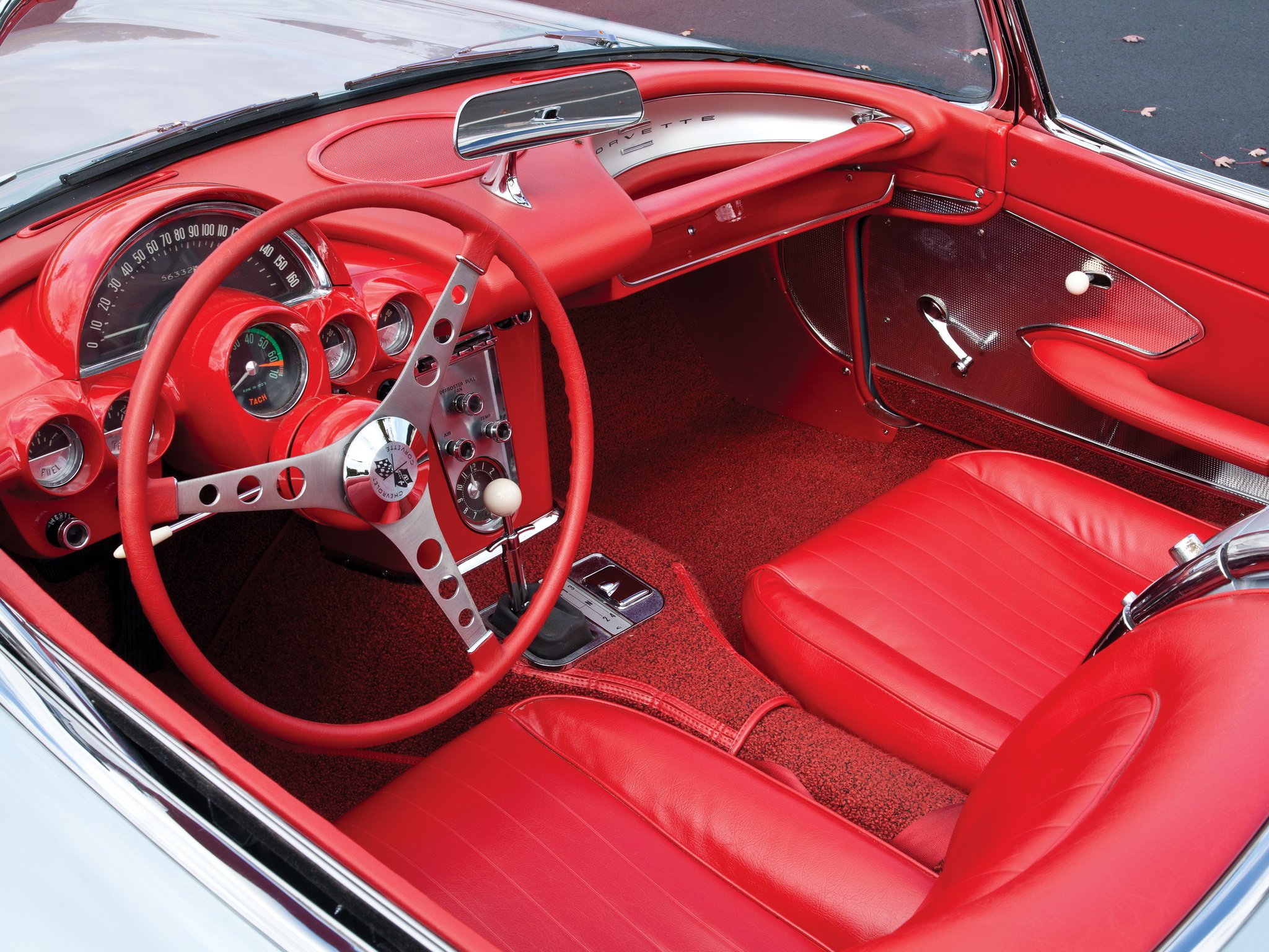 1959 60, Chevrolet, Corvette, C 1,  867 , Muscle, Retro, Classic, Supercar, Interior Wallpaper