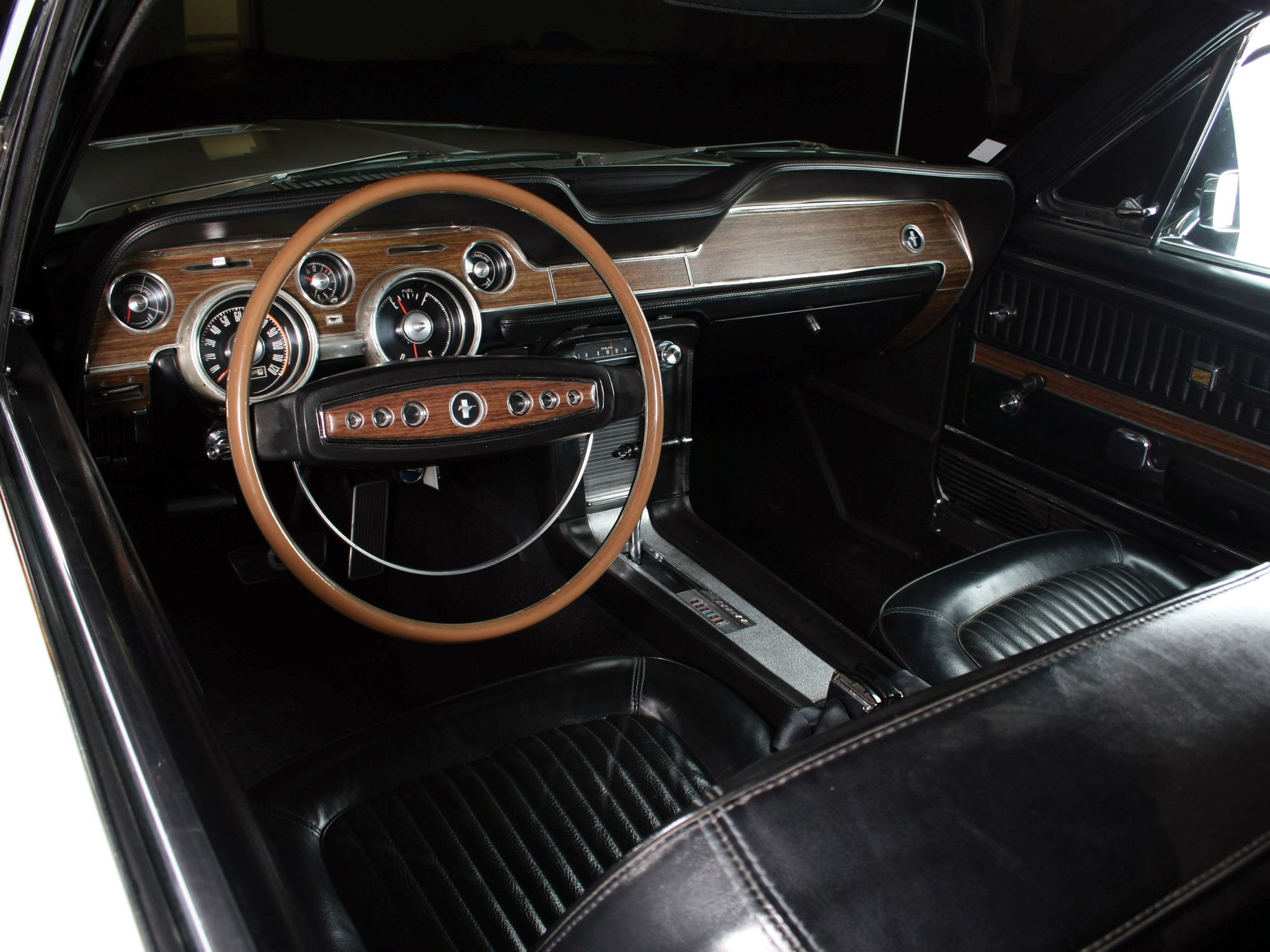 1968, Ford, Mustang, G t, Hardtop, Muscle, Classic, Interior Wallpapers ...