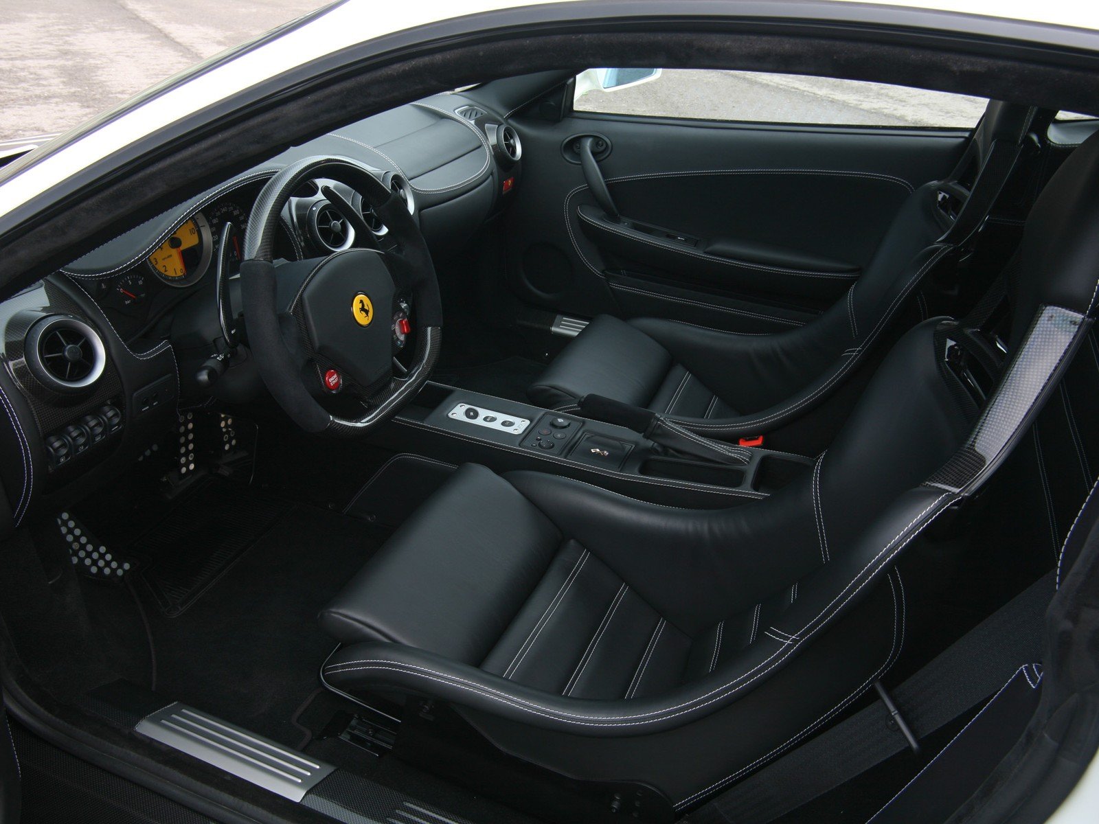 2009, Novitec, Rosso, Ferrari, F430, Supercar, Interior Wallpaper