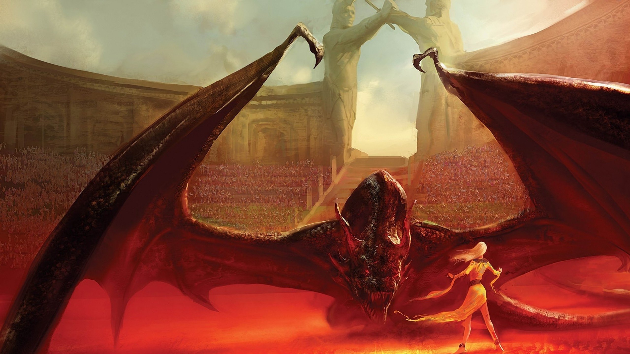 dragons, Fantasy, Art, Game, Of, Thrones, Daenerys, Targaryen, House, Targaryen Wallpaper
