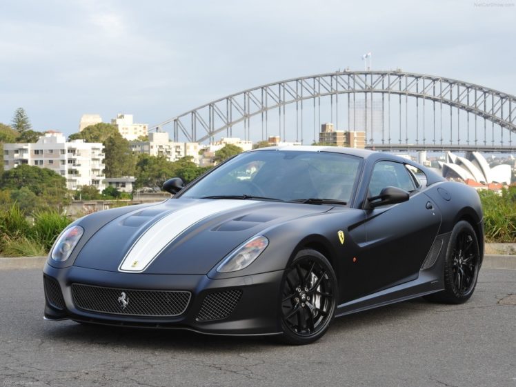 black, Cars, Ferrari, 599, Ferrari, 599, Gto, Sydney, Harbour, Bridge HD Wallpaper Desktop Background