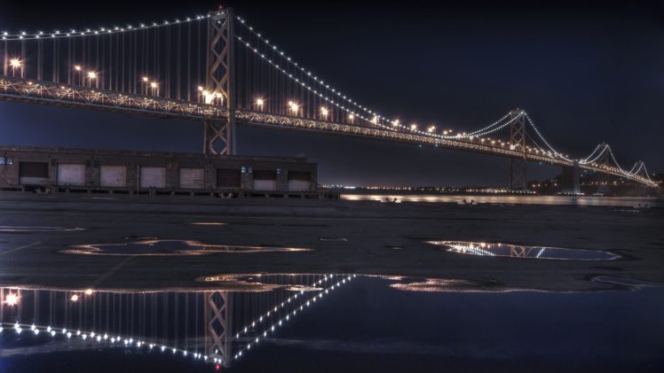 night, Architecture, Bridges HD Wallpaper Desktop Background