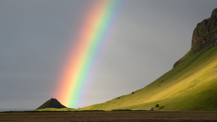 landscapes, Rainbow, Mountains HD Wallpaper Desktop Background